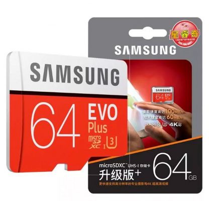 MicroSD 64GB Samsung Evo Plus Class 10 Ultra (100 Mb/s) - 1