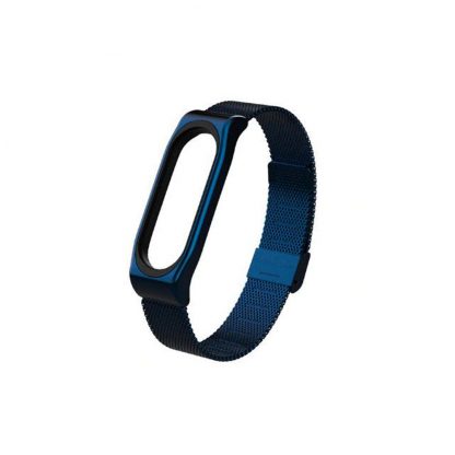 Металлический браслет для Xiaomi Mi Band 3/4 Синий - 1