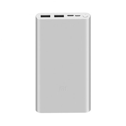 Vneshnij Akkumulyator Power Bank Xiaomi 3 Silver 2usb 10000 Mah Plm13zm 1