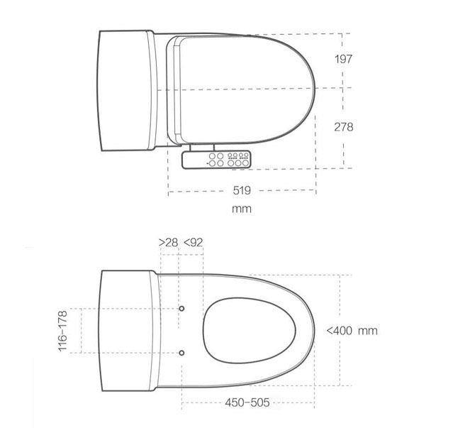 Opisanie Xiaomi Smart Toilet Cover Opisanie 1