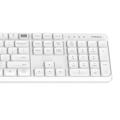 Besprovodnaya Klaviatura Mysh Xiaomi Miiiw Mouse Keyboard Set White 3