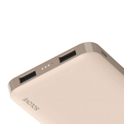 Vneshnij Akkumulyator Power Bank Xiaomi Solove 10000mah 2xusb Pink 001m 2